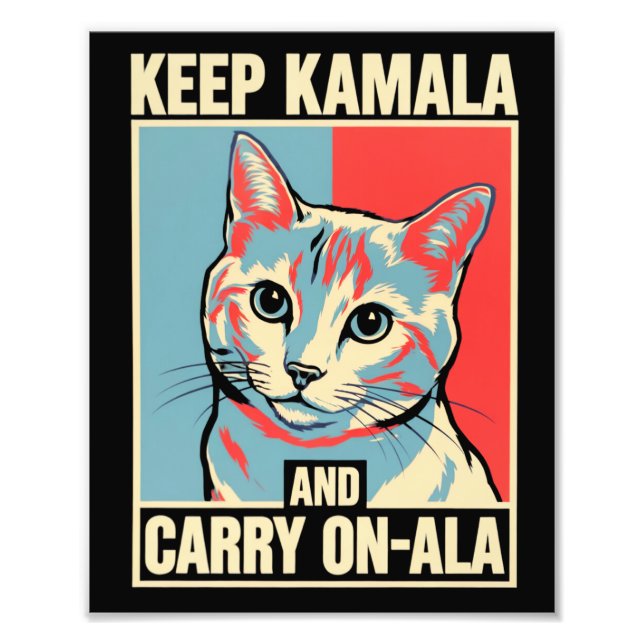 Behalt Kamala und Carry On-A-La LA Kamala Harris Fotodruck (Vorne)