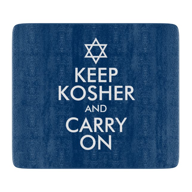 Behalt Kosher und Carry On Schneidebrett (Vorderseite)