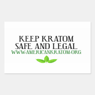 Behalt Kratom Recht und Sicherheit Rechteckiger Aufkleber