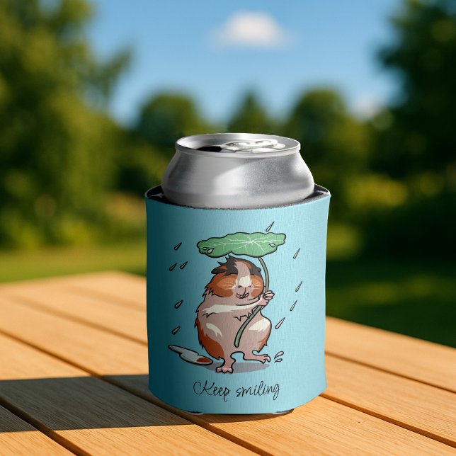 Behalt Lächeln glückliche Guinea Schweinchen genie Dosenkühler (Von Creator hochgeladen)