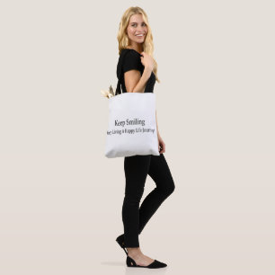 "Behalt Lächeln" Niedliches Design. Jetzt kaufen Tasche