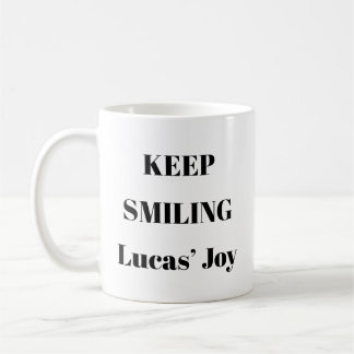 Behalt Lächeln Positive Tasse