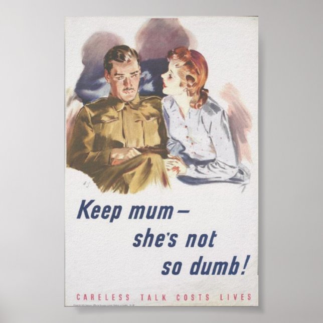 Behalt Mama, sie ist nicht so dumm Poster (Vorne)