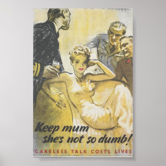 Behalt Mama, sie ist nicht so dumm Poster (Vorne)