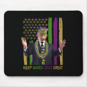 Behalt Mardi Gras Great Funny Trump Mardi Gras 202 Mousepad
