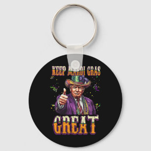 Behalt Mardi Gras Great Funny Trump Mardi Gras 202 Schlüsselanhänger