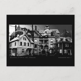 Behalt mit der Joneses Urban Digital Collage Postkarte