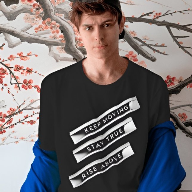 Behalt Moving Bleibe Wahre Aufwertung oben | Motiv T-Shirt (Von Creator hochgeladen)