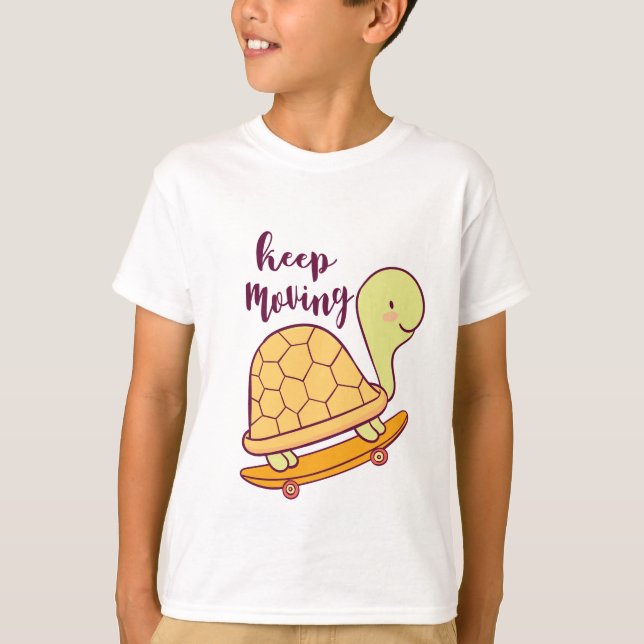 Behalt Moving Funny Niedlich Kids T-Shirt (Vorderseite)