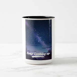 behalt nach oben zweifarbige tasse