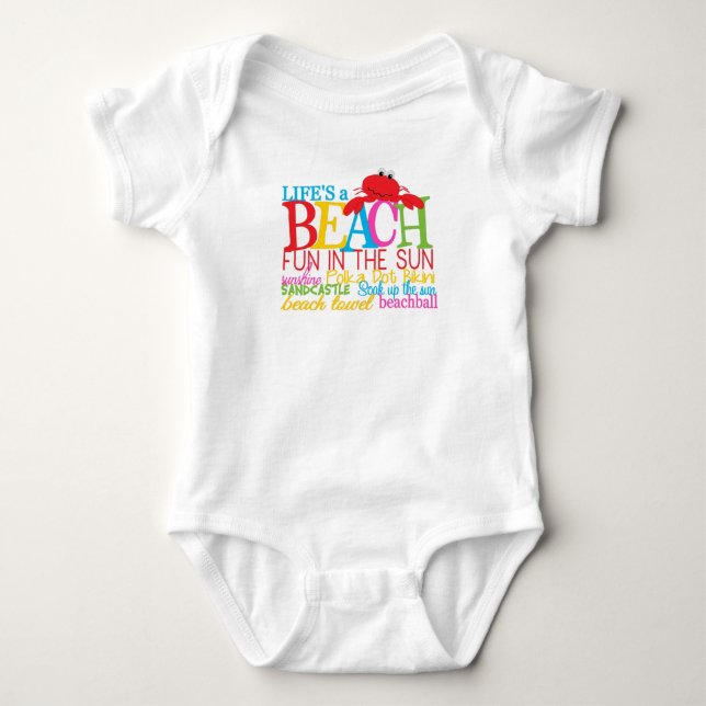 Behalt oder entwerfen Sie Ihren eigenen Körper - B Baby Strampler (Vorderseite)