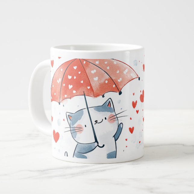Behalt oder gestalten Sie Ihre eigene Jumbo-Tasse (Vorderseite Links)