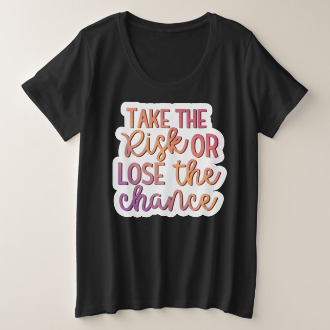 Behalt oder gestalten Sie Ihren eigenen - Plus-Siz Große Größe T-Shirt (Design vorne)