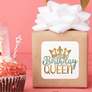 Behalt oder gestalten Sie Ihren eigenen Vierkantau Quadratischer Aufkleber