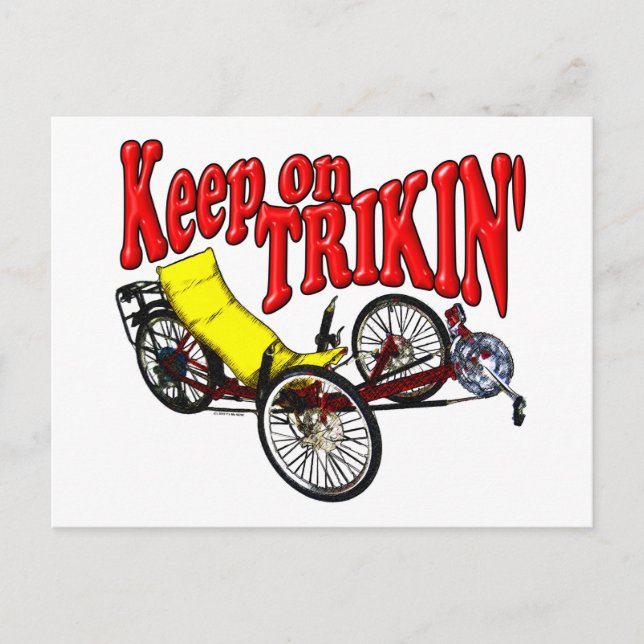 Behalt on Trikin' Postkarte (Vorderseite)