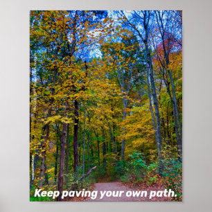 Behalt Paarung des eigenen Waldweges POSTER