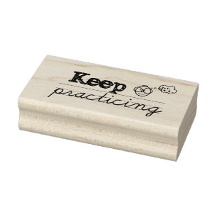 Behalt Practicing Rubber Briefmarke for Teachers ( Gummistempel