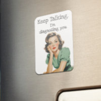 Behalt Reden Retro Hausfrau Sarcastic