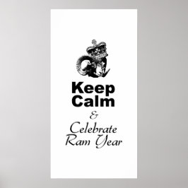 Behalt Ruhe Celebrate Ram Year Choose Color Poster