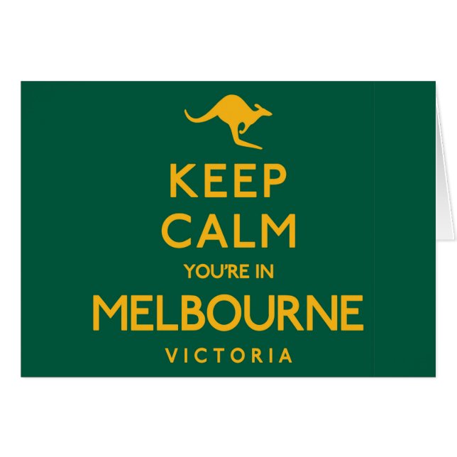 Behalt Ruhe, du bist in Melbourne! (Vorderseite (Horizontal))