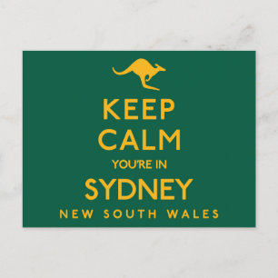 Behalt Ruhe, du bist in Sydney! Postkarte