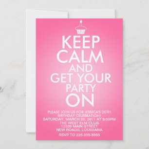 Behalt Ruhe Geburtstag Einladung