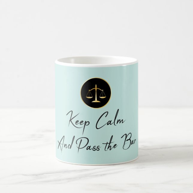 Behalt Ruhe. Gib die Bar. Kaffeetasse (Mittel)