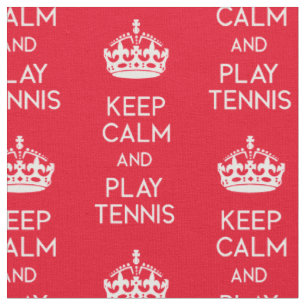 Behalt Ruhe - Tennis (nach Maß und Farbe) Stoff