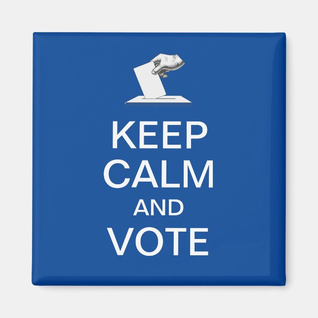 Behalt Ruhe und Abstimmung 2026 Magnet (Vorne)