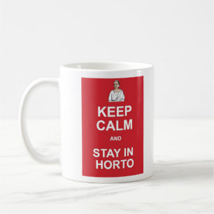 Behalt Ruhe und bleibe in Horto Kaffeetasse