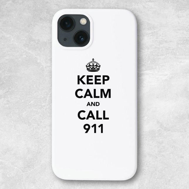 Behalt Ruhe und Call 911 Case-Mate iPhone Hülle (Von Creator hochgeladen)