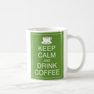 Behalt Ruhe und Drink Coffee Tasse