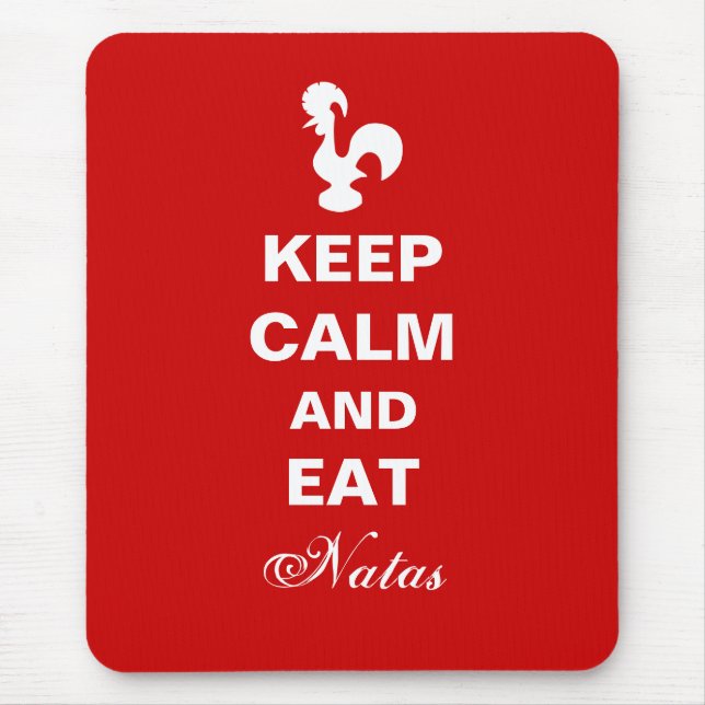 Behalt Ruhe und esse Natas Mousepad. Mousepad (Vorne)