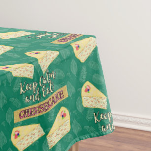 Behalt Ruhe und essen Cheesecake The Golden Girls Tischdecke