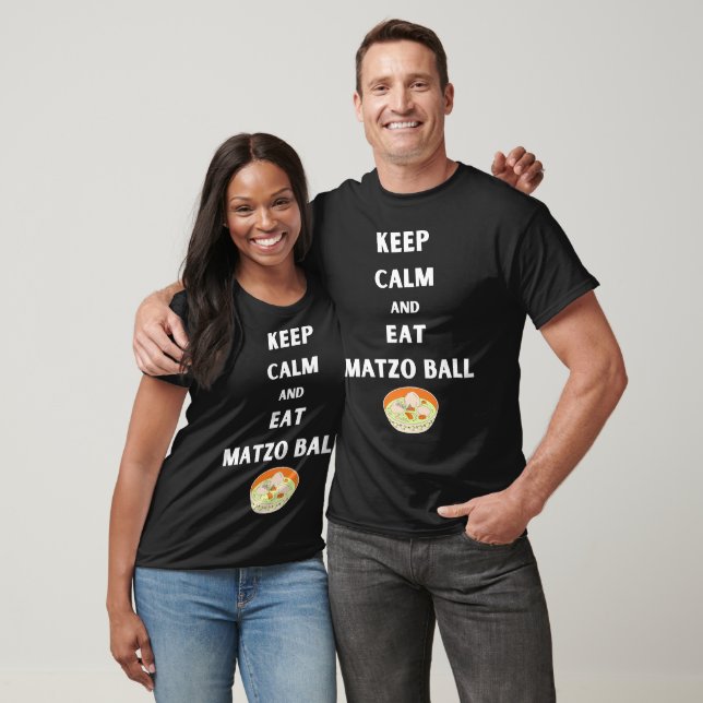 Behalt Ruhe und essen Matzo Ball Funny Pessach T-Shirt (Unisex)