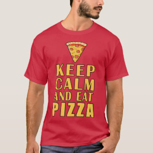 Behalt Ruhe und essen Pizza Funny Premium T-Shirt