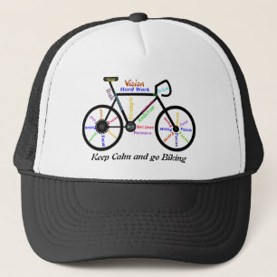 Behalt Ruhe und fahre mit Motivierend Worten Truckerkappe