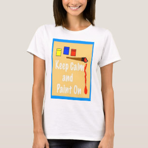 Behalt Ruhe und Farbe auf T-Shirt