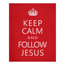 Behalt Ruhe und folge Jesus