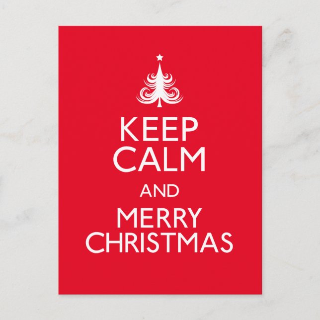 Behalt Ruhe und frohe Weihnachten (Vorderseite)