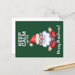Behalt Ruhe und frohe Weihnachten Postkarte