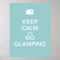 Behalt Ruhe und Go Glamping - RV Poster
