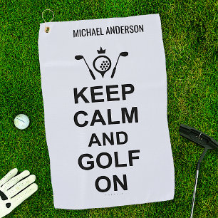 Behalt Ruhe und Golf beim Golfangebot Custom Golfe Golfhandtuch