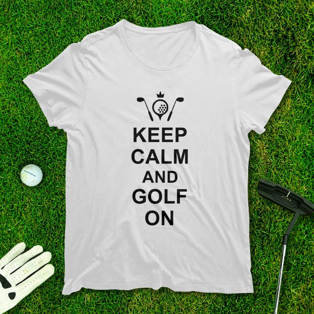 Behalt Ruhe und Golf beim Golfangebot Kostenlose G T-Shirt (Von Creator hochgeladen)
