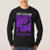 Behalt Ruhe und Jagd Drachen Archer Geeky Retro