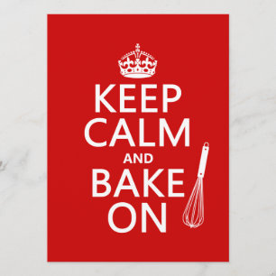 Behalt Ruhe und Kuchen Einladung