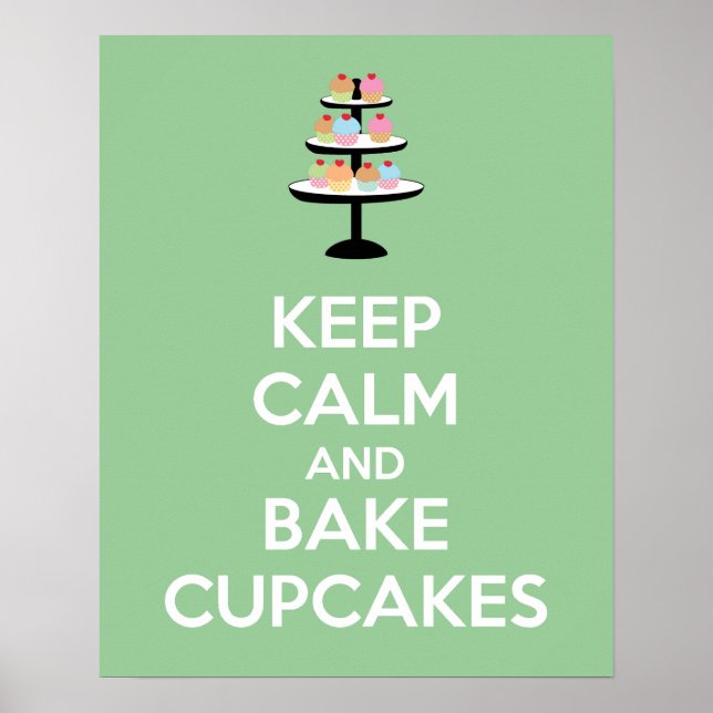 Behalt Ruhe und Kuchen Plakatwerbung Poster (Vorne)