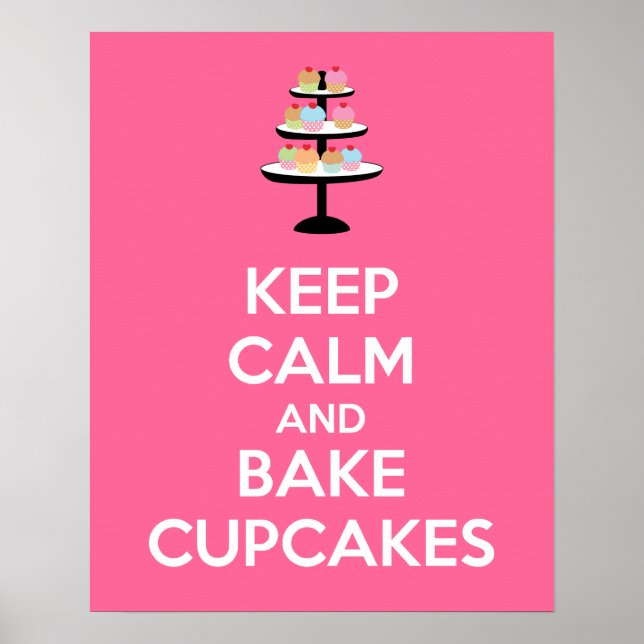 Behalt Ruhe und Kuchen Plakatwerbung Poster (Vorne)