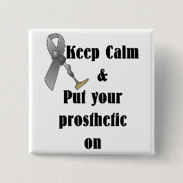 Behalt Ruhe und lege deine Prothese auf Button