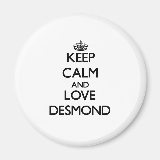 Behalt Ruhe und Liebe Desmond Magnet (Vorne)